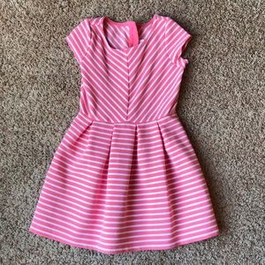 Gymboree Coral Stripe Pintucked Sun Dress